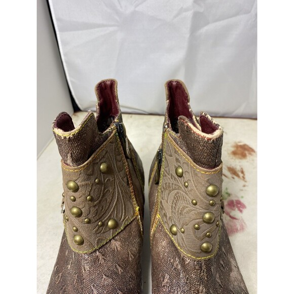 LARTISTE NAILHEAD Boots BROWN 9.5 - Picture 11 of 14